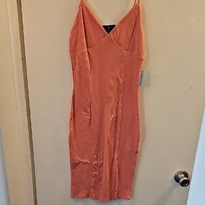 Elegant Coral Dress